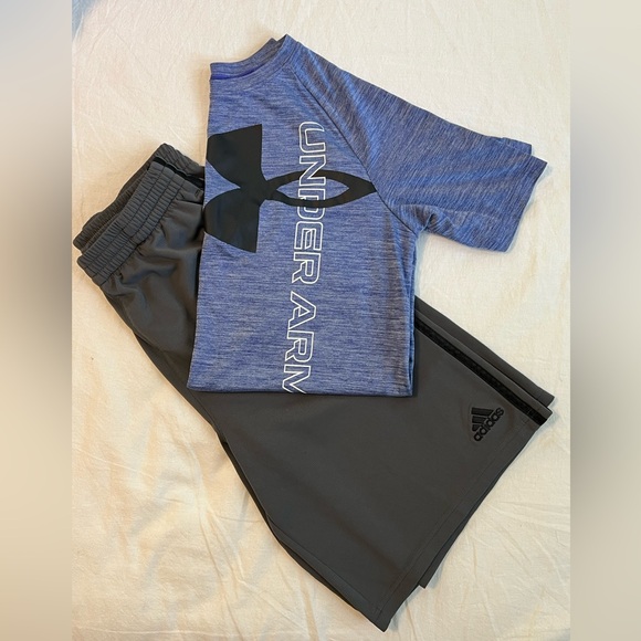 Under Armour Other - UA Tee and Adidas Shorts - Boys XL